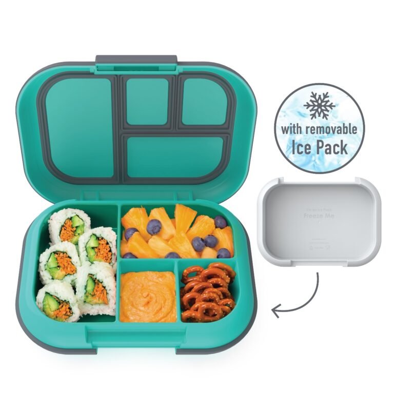 Bentgo - Bento Style Kids Chill Lunch Box - Electric Aqua