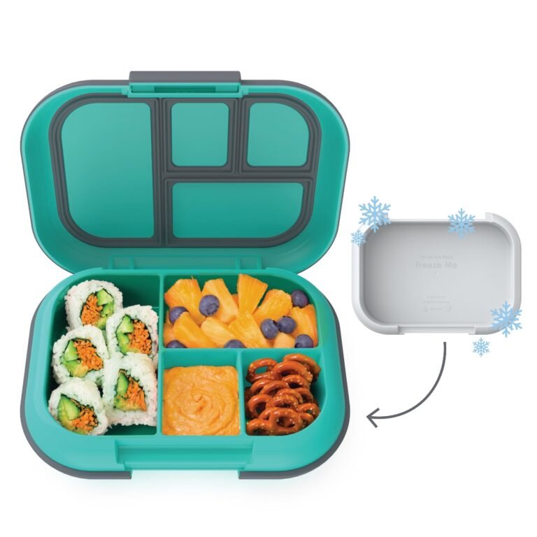 Bentgo - Bento Style Kids Chill Lunch Box - Electric Aqua