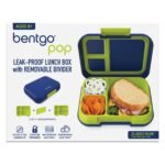 Bentgo – Pop Lunchbox with Removable Divider – Navy Blue/Chartreuse