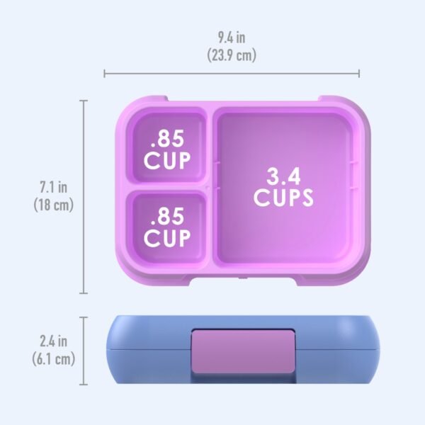 Bentgo – Pop Lunchbox with Removable Divider – Periwinkle/Pink