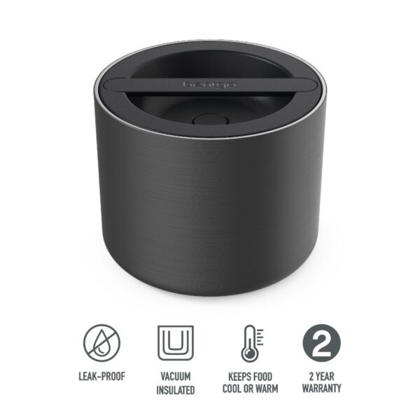 Bentgo – Stainless Steel Insulated Food Container – Carbon Black