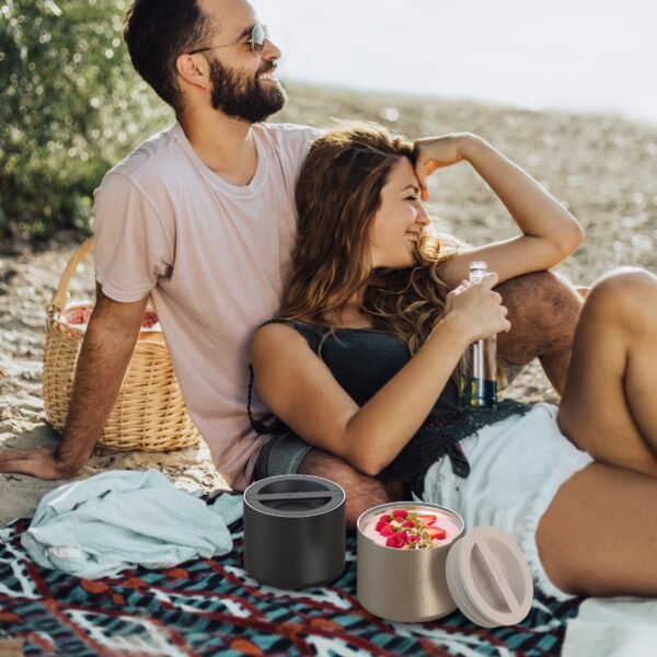 Bentgo – Stainless Steel Insulated Food Container – Carbon Black