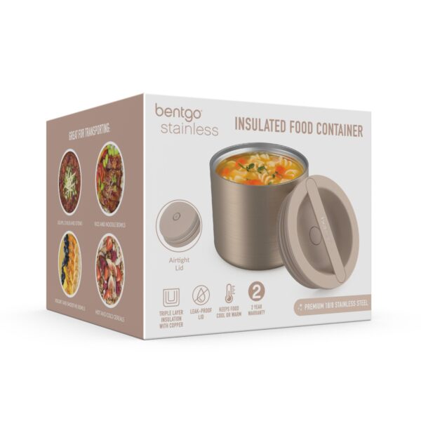 Bentgo – Stainless Insulated Food Container – Gold