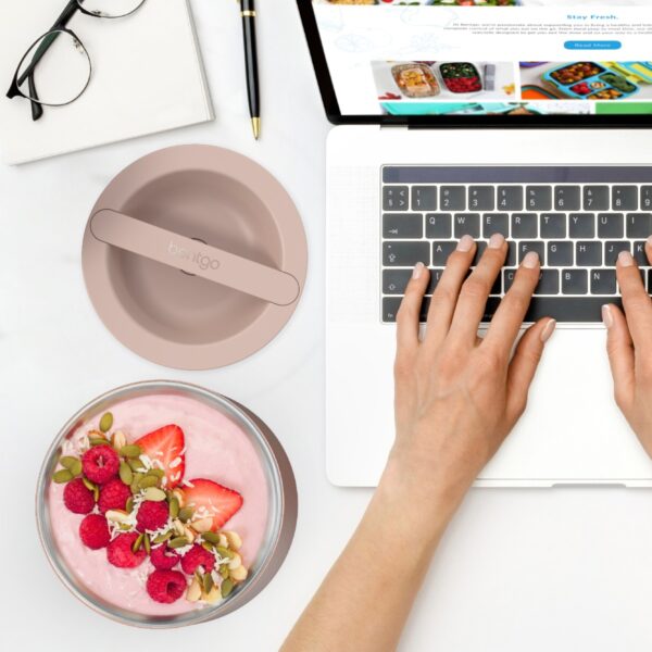 Bentgo – Stainless Steel Insulated Food Container – Rose Gold
