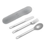 Bentgo – Stainless Steel Travel Utensil Set – Gray