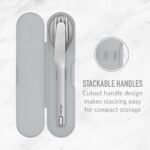 Bentgo – Stainless Steel Travel Utensil Set – Gray