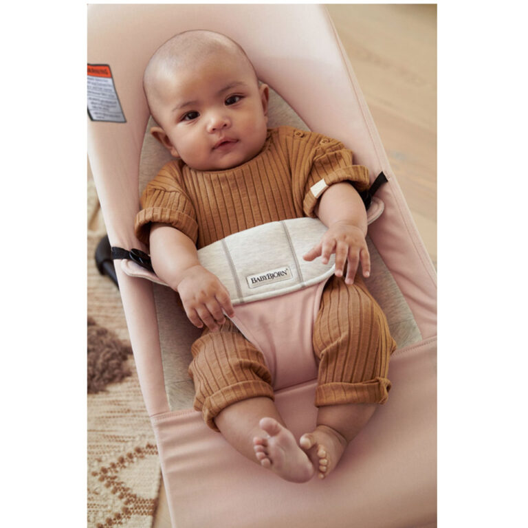 Babybjorn Bouncer Balance Soft - Cotton/Jersey (Light Pink/Grey)
