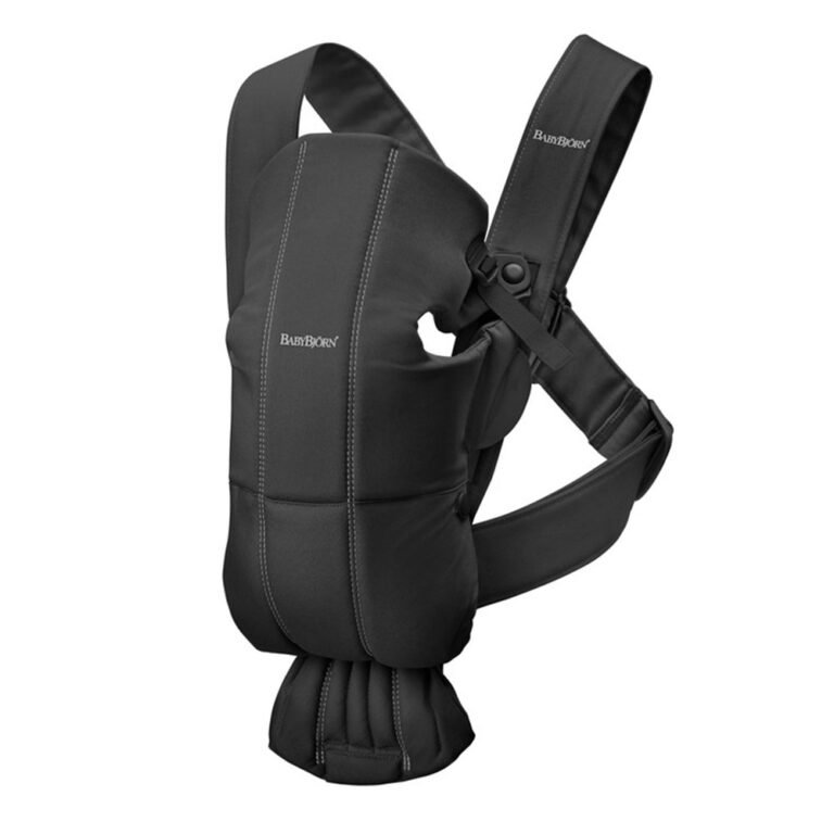 BabyBjorn- Baby Cotton Carrier Mini - Black