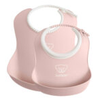 BabyBjorn – 2pcs Set Feeding Bib Set – Powder Pink