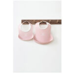 BabyBjorn – 2pcs Set Feeding Bib Set – Powder Pink