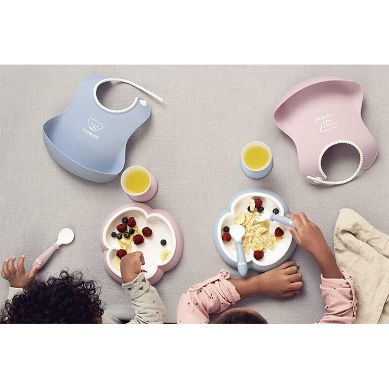 Babybjorn Baby Spoon and Fork, 4 pcs (Powder Blue)