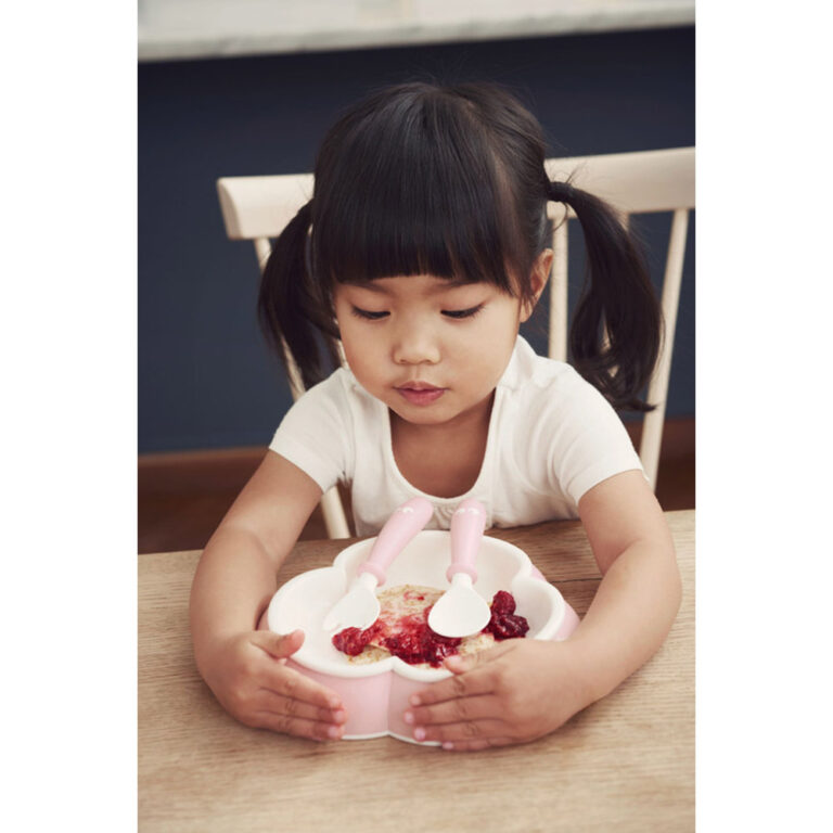 BabyBjorn- 4pcs Set Baby Feeding Set - Powder Pink