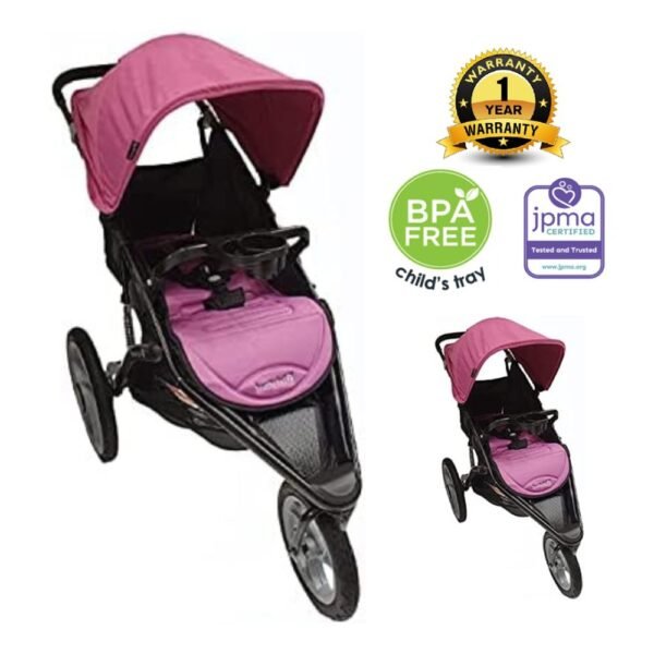 Babytrend Jogger Stroller (0-25kg) – Pink