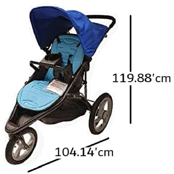 Babytrend Jogger Stroller (0-25kg) – Blue