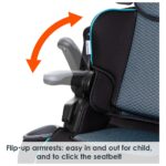 Babytrend Yumi 2-in-1 Folding Booster Car Seat – Aqua Tech, Adjustable Headrest, Side Impact Protection – 9M+