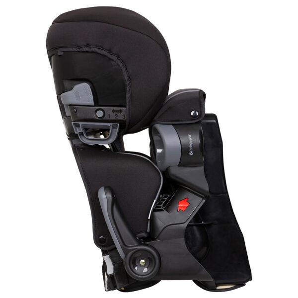 Babytrend 2-in-1 Protect Booster Seat – Grey Tech, 9M+, High-Back to No-Back, Side Impact Protection, Compact Fold