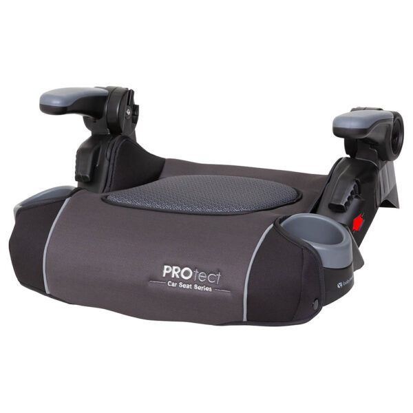 Babytrend 2-in-1 Protect Booster Seat – Grey Tech, 9M+, High-Back to No-Back, Side Impact Protection, Compact Fold