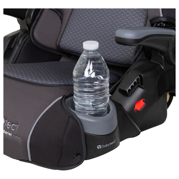 Babytrend 2-in-1 Protect Booster Seat – Grey Tech, 9M+, High-Back to No-Back, Side Impact Protection, Compact Fold