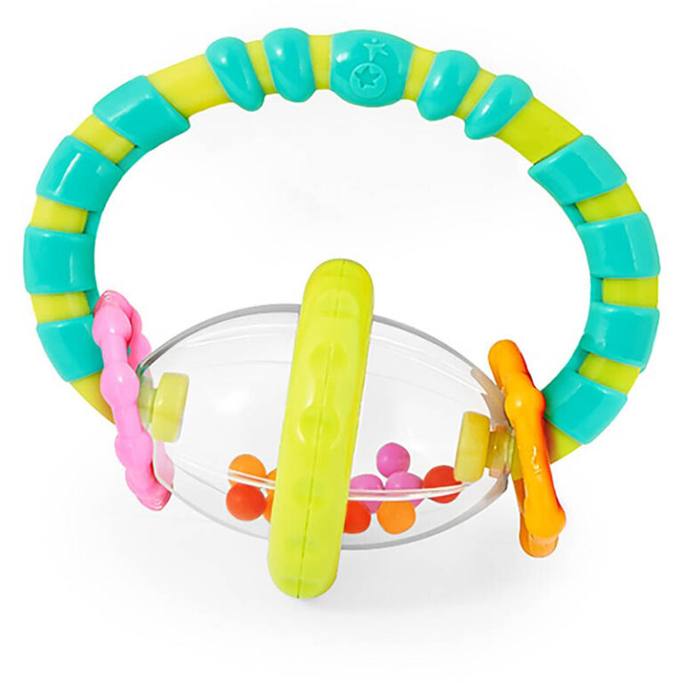 Bright Starts - Grab & Spin Rattle and Teether Toy