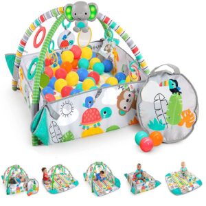 Bright Starts Wild Wiggles Jungle Jubilee FoldAway Baby Activity Gym – 0 to 36 Months