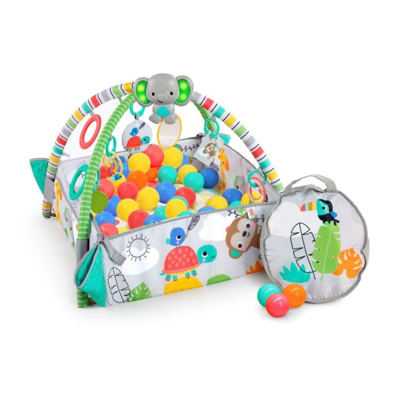 Bright Starts - 5-in-1 Your Way Ball Play Jumbo Play Mat - Green