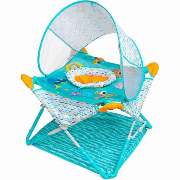 Bright Starts Disney Baby Finding Nemo Pop ‘N Jump Foldable Activity Center – Portable Baby Jumper with Toys for 6 to 12 Months