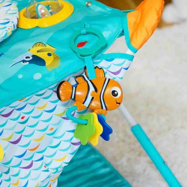 Bright Starts Disney Baby Finding Nemo Pop ‘N Jump Foldable Activity Center – Portable Baby Jumper with Toys for 6 to 12 Months