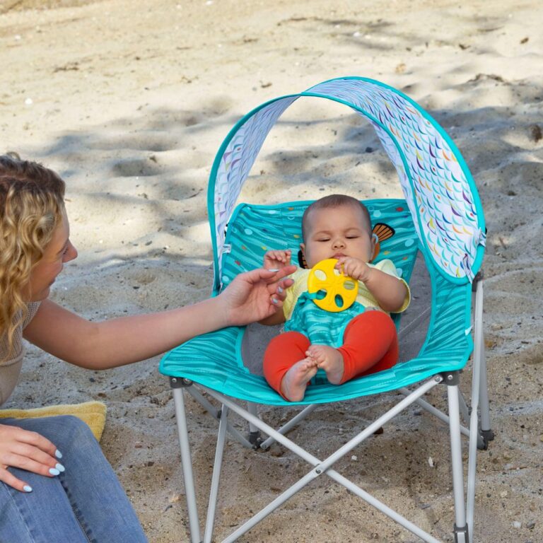 Bright Starts - Disney Pop ‘N Chill Travel Seat Finding Nemo, Newborn to 6 Months