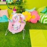 Bright Starts – Paradise Portable Baby Bouncer With Vibrating Infant Seat – Pink