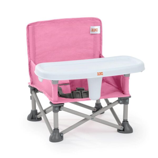 Bright Starts – Pop ‘n Sit Portable Booster Chair W/feeding Tray – Pink