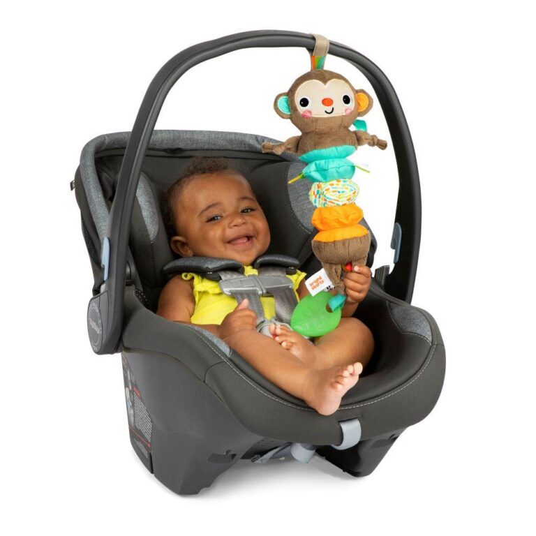 Bright Starts - Pull, Play & Boogie Musical Activity Toy for Stroller - Monkey