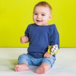 Bright Starts – Rattle & Teethe Wrist Pals Toy – Monkey & Elephant