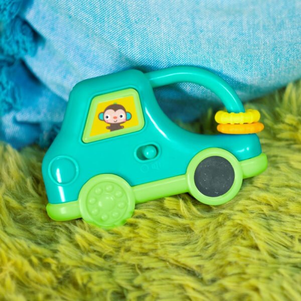 Bright Starts – Safari Driver Take-Along Toy – Light-Up Car Toy with Sounds, Mirror, Handle & Beads (3–36 Months)