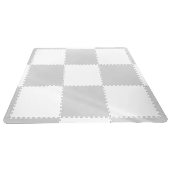 Bumble & Bird – BabySafe Play Mat – Grey & Cream – 9pc – Color May Vary 1 Set