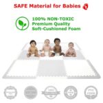 Bumble & Bird – BabySafe Play Mat – Grey & Cream – 9pc – Color May Vary 1 Set