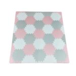 Bumble & Bird – BabySafe Play Mat – Hexagonal Pink/Cream
