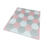 Bumble & Bird – BabySafe Play Mat – Hexagonal Pink/Cream