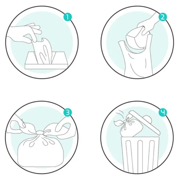 Bumble & Bird – Biodegradable Scented Nappy Bags – 100 pcs