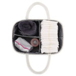 Bumble & Bird – Cotton Rope Diaper Caddy – White