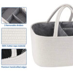 Bumble & Bird – Cotton Rope Diaper Caddy – White