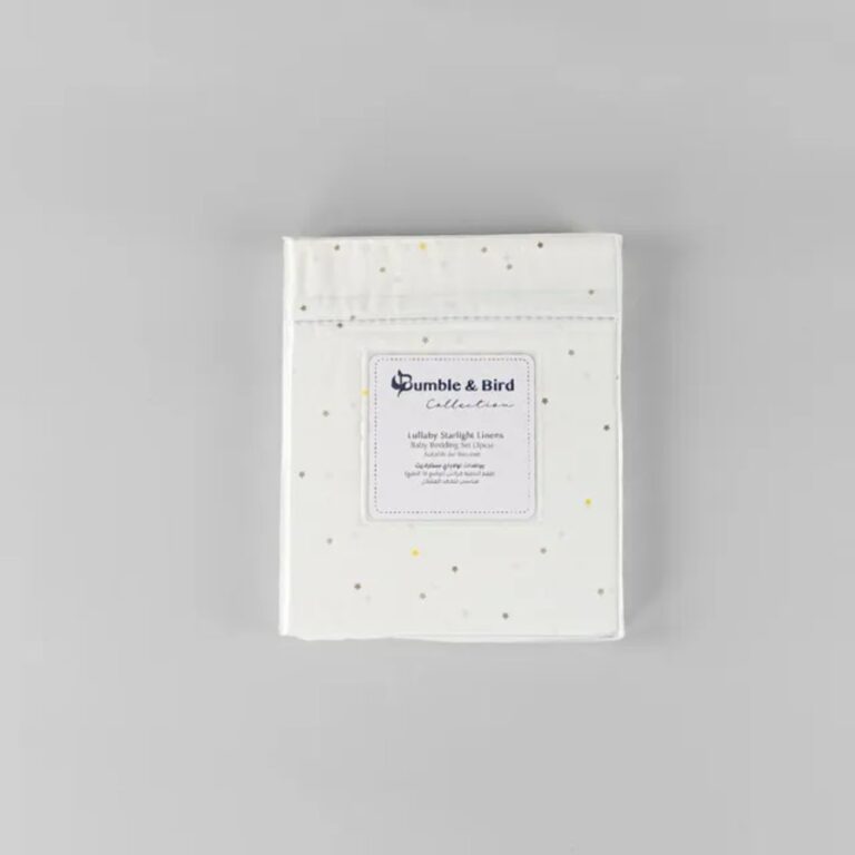 Bumble & Bird - Cotton Stars Baby Bedding For Moses Bassinets - Grey - 3pcs