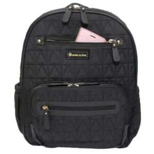 Bumble & Bird – Nylon Diaper Backpack Set – 4pcs – Black