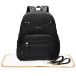 Bumble & Bird – Nylon Diaper Backpack Set – 4pcs – Black