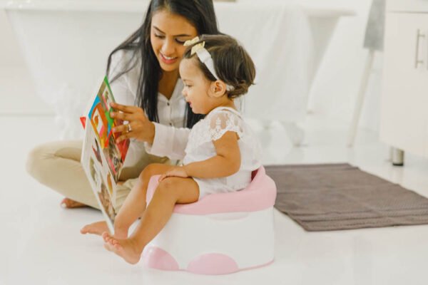Bumbo – Baby Potty Trainer With Detachable Toilet Seat & Step Stool – Cradle Pink