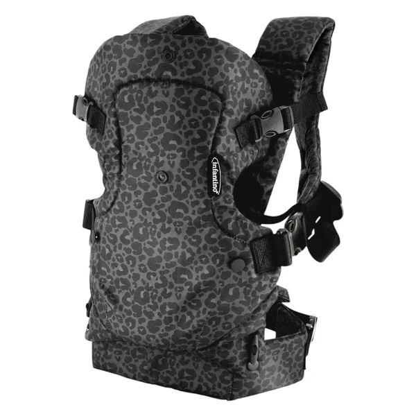 Infantino - Flip 4-in-1 Convertible Carrier, Black Leopard