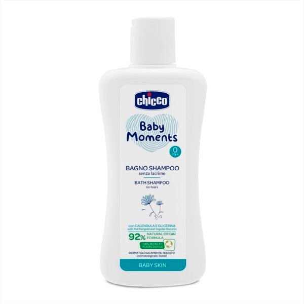 Chicco Baby Moments Bath Shampoo No-Tears for Baby Skin 0m+ 200ml