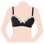 Chicco – Cotton Stretch Maternity Bra – Black – 4C