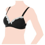 Chicco – Cotton Stretch Maternity Bra – Black – 4C