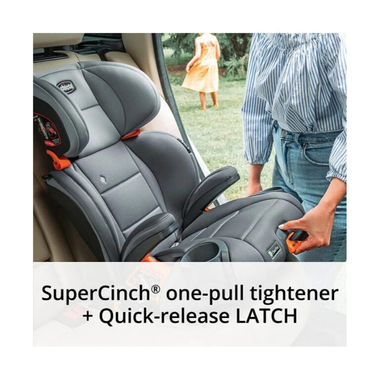 Chicco KidFit ClearTex Plus 2-in-1 Belt-Positioning Booster Car Seat, Obsidian