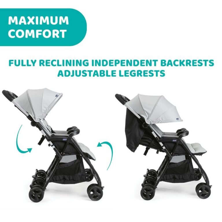 Chicco - Ohlala Twin Stroller - Silver Cat